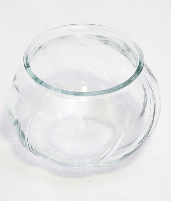 Skleněná váza malá baculatá