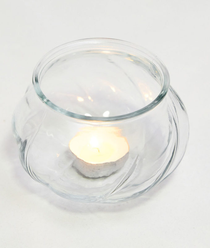 Skleněná váza malá baculatá