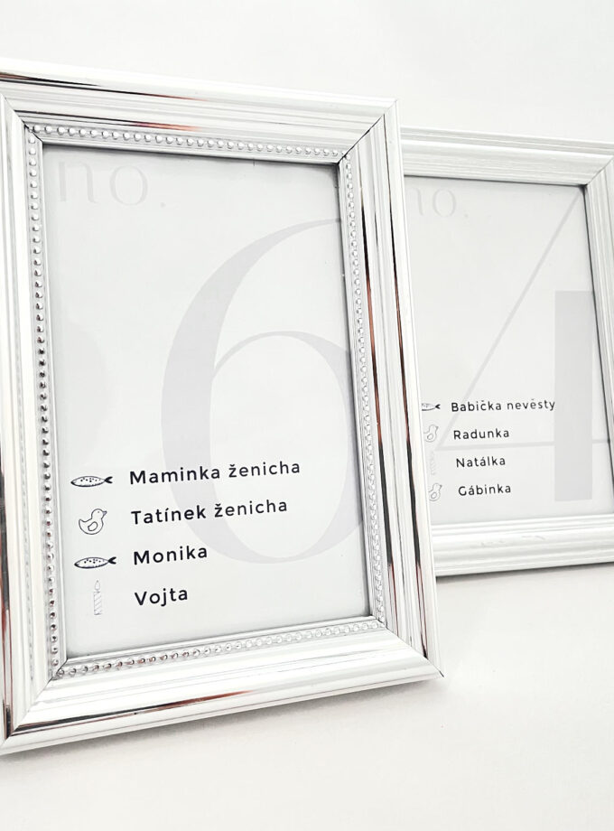 Rámeček stříbrný